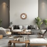 Nordic Halo Wooden Wall Clock - Image 3