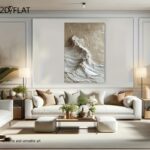 2Textured Ocean Wave Canvas