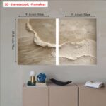 Textured Coastal Diptych Canvas - Image 2