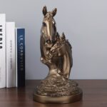 Bronze Double Horse Sculpture - Image 4