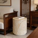 Ribbed Stone Side Table - Image 5