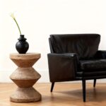 Sculptural Wabi-Sabi Side Table