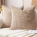 Textured Chenille Cushion Cover Set – Soft Ribbed Sofa Covers (4 Pack) - Image 9