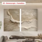 Textured Coastal Diptych Canvas