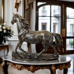 Vintage Bronze Horse Sculpture - Image 3