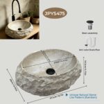 Sculptural Stone Effect Basin - Image 2