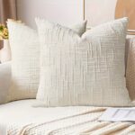 Textured Chenille Cushion Cover Set – Soft Ribbed Sofa Covers (4 Pack) - Image 3