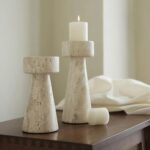 Sculptural Marble Candle Stand - Image 4