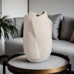 Sculpted Stone Ceramic Vase - Image 3
