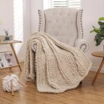 Luxury Chunky Knit Throw Blanket – Soft Chenille Sofa Blanket - Image 2