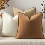 Minimalist Piped Cushion Cover Set – Neutral Linen-Style Sofa Covers (3 Pack) - Image 2