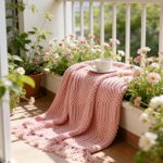 Soft Textured Tassel Throw Blanket – Warm Neutral Sofa Throw - Image 11