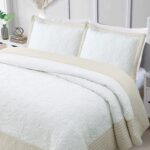 Soft Embroidered Quilt Set