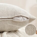 Neutral Textured Cushion Cover Set – Soft Woven Sofa Covers (4 Pack) - Image 6