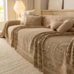 Floral Chenille Sofa Cover - Image 6