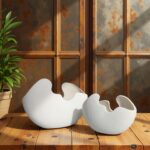 Organic Wabi-Sabi Vase Duo - Image 5
