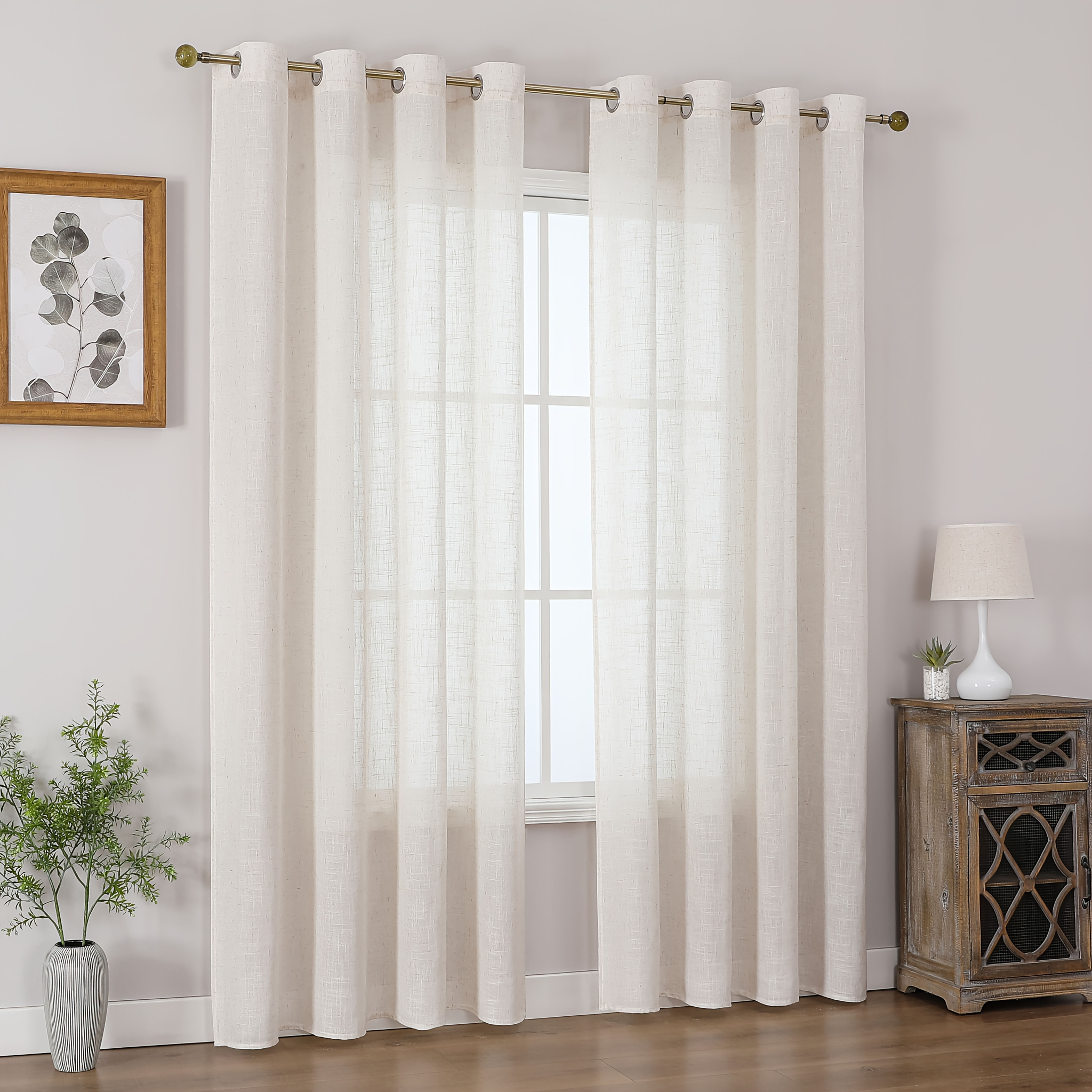 product-fancy-bfbda3d4-c31d-4e35-a7f6-6eef85e82476 Soft Linen Sheer Curtains - Image 1