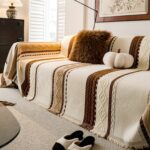 Neutral Chenille Sofa Throw