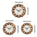 Nordic Halo Wooden Wall Clock - Image 2