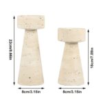 Sculptural Marble Candle Stand - Image 2