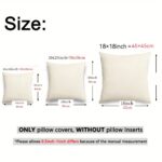 Neutral Textured Cushion Cover Set – Soft Woven Sofa Covers (4 Pack) - Image 4