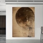 Textured Earth Tone Canvas Art - Image 5