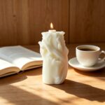 Sculptural Ribbon Candle
