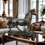 Vintage Bronze Horse Sculpture