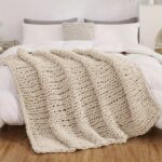 Luxury Chunky Knit Throw Blanket – Soft Chenille Sofa Blanket - Image 3