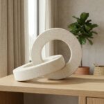 Stone Effect Circle Sculpture - Image 5
