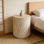 Ribbed Stone Side Table - Image 4