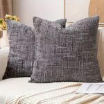 Textured Chenille Cushion Cover Set – Soft Ribbed Sofa Covers (4 Pack) - Image 6