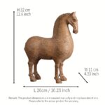 White Speckled Horse Sculpture - Image 3