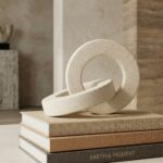 Stone Effect Circle Sculpture