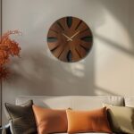 Sculpted Walnut Eclipse Clock - Image 5