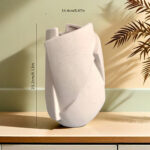 Sculpted Stone Ceramic Vase - Image 2