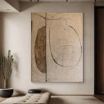 Earth Tone Abstract Canvas - Image 5