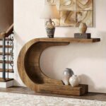 Modern Crescent Console Table - Image 5