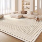 Minimal Beige Living Room Rug - Image 4