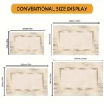 Warm Beige Geometric Rug - Image 2