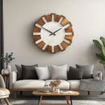 Nordic Halo Wooden Wall Clock