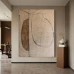 Earth Tone Abstract Canvas - Image 3