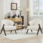 Scandinavian Boucle Accent Chair - Image 5