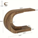 Modern Crescent Console Table - Image 3