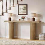 Fluted Oak Console Table - Image 3
