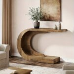 Modern Crescent Console Table - Image 2