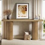 Fluted Oak Console Table - Image 5
