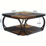 Architectural Farmhouse Coffee Table - Image 2