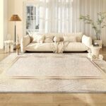 Warm Beige Geometric Rug - Image 3