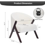 Scandinavian Boucle Accent Chair - Image 2